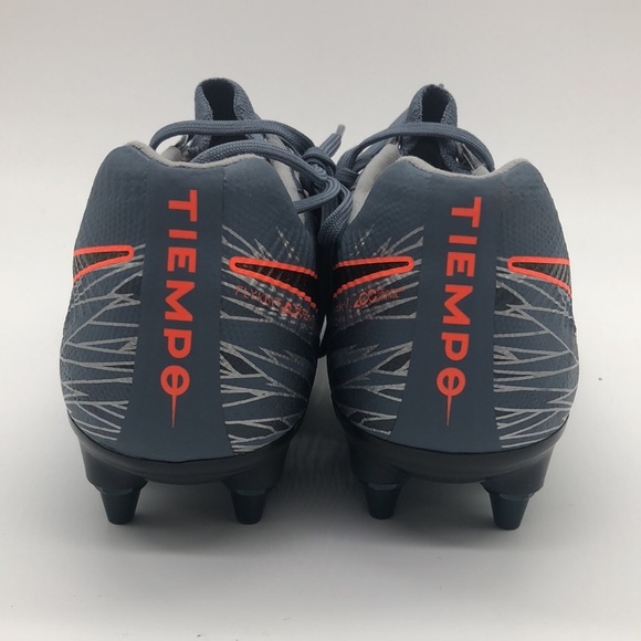 Men’s Nike Tiempo Legend 7 Elite SG Pro Soccer Cleats Grey Orange AR4387-409 - Picture 4 of 4
